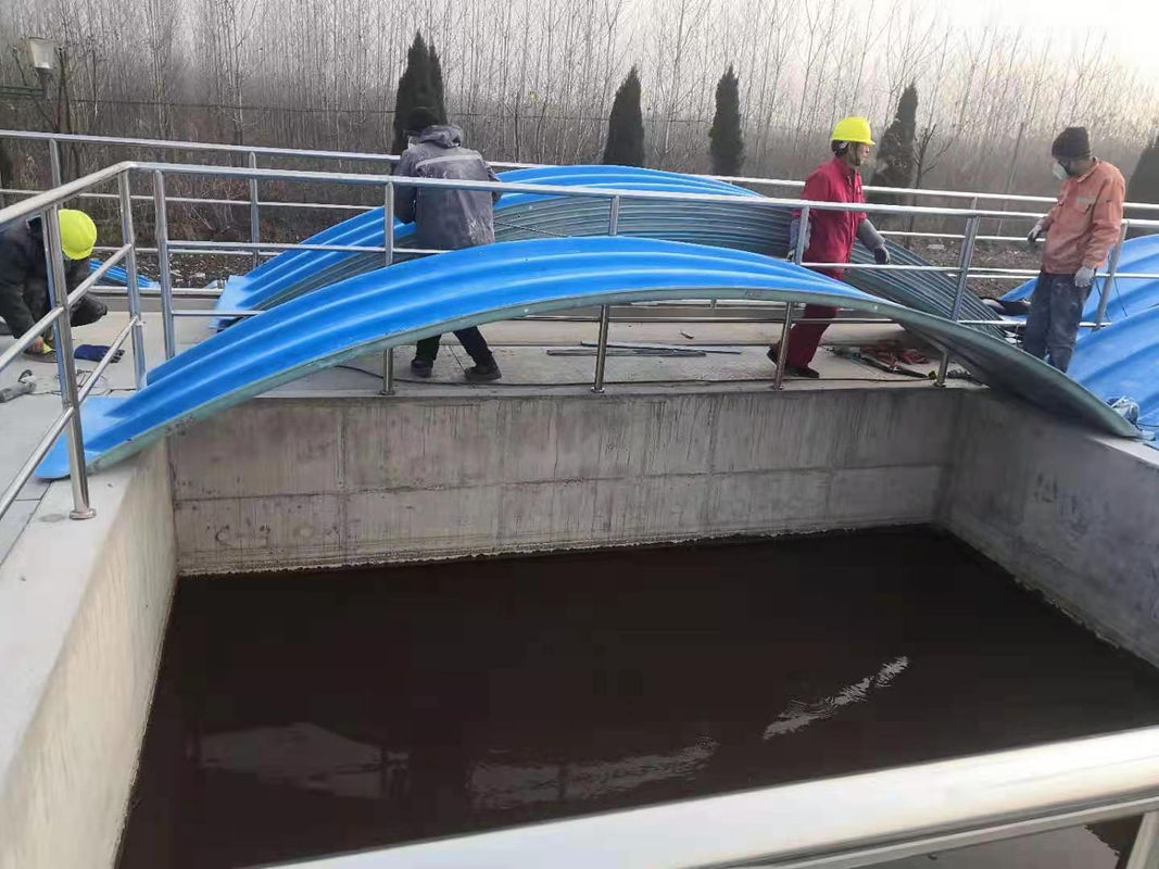Kanalizasyon Arıtma Tesisinde Kullanılan Fiberglas Takviyeli Plastik FRP El Yatırma Kapakları