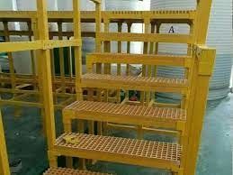 Sarı Geçit FRP Izgara Kaymaz Fiberglas Izgara Panelleri 30 * 30mm Boyut