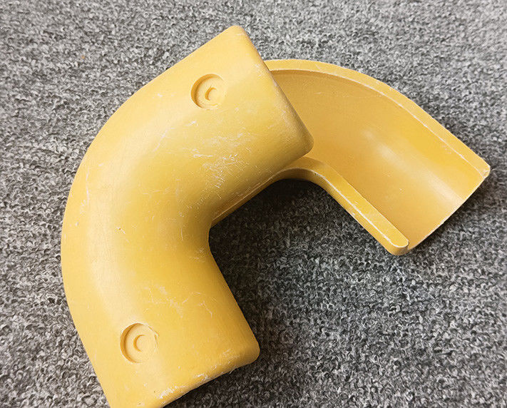 Yüksek Güçlü FRP Bağlantıları Çit Fittings Fiberglass Tee / Pipe Connector Tube Elbise