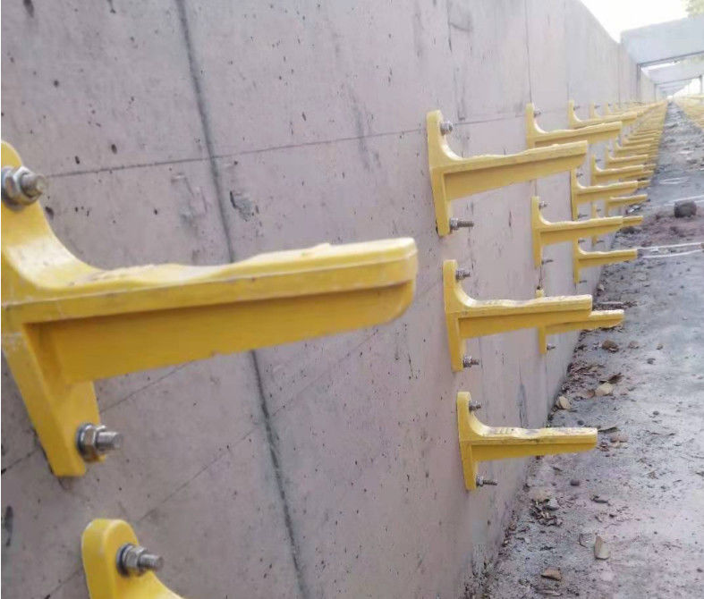Özelleştirme FRP Kompozit Bracket Kablo Güç Destek Kablo Çukur Destek gömülü boru ve kablo Bracket