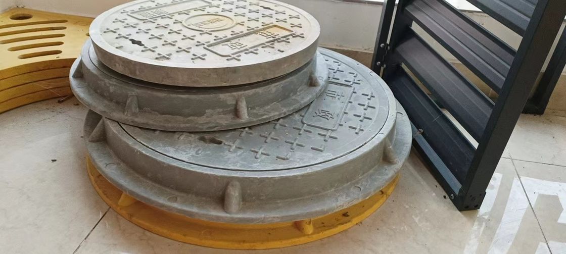 19.7 inç Gri Cam Elyaf Çember Manhole Kapak Genel Tarzı Yol İnşaatı için